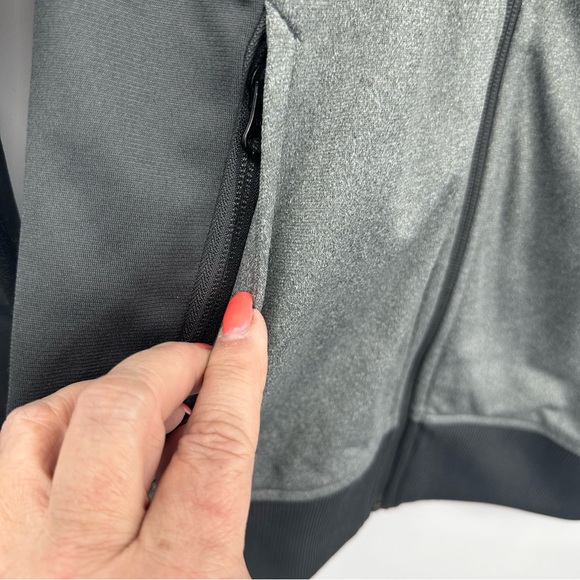 The North Face Womens Full Zip Jacket Gray Black Deloitte Fleece Lined Medium - Picture 3 of 9